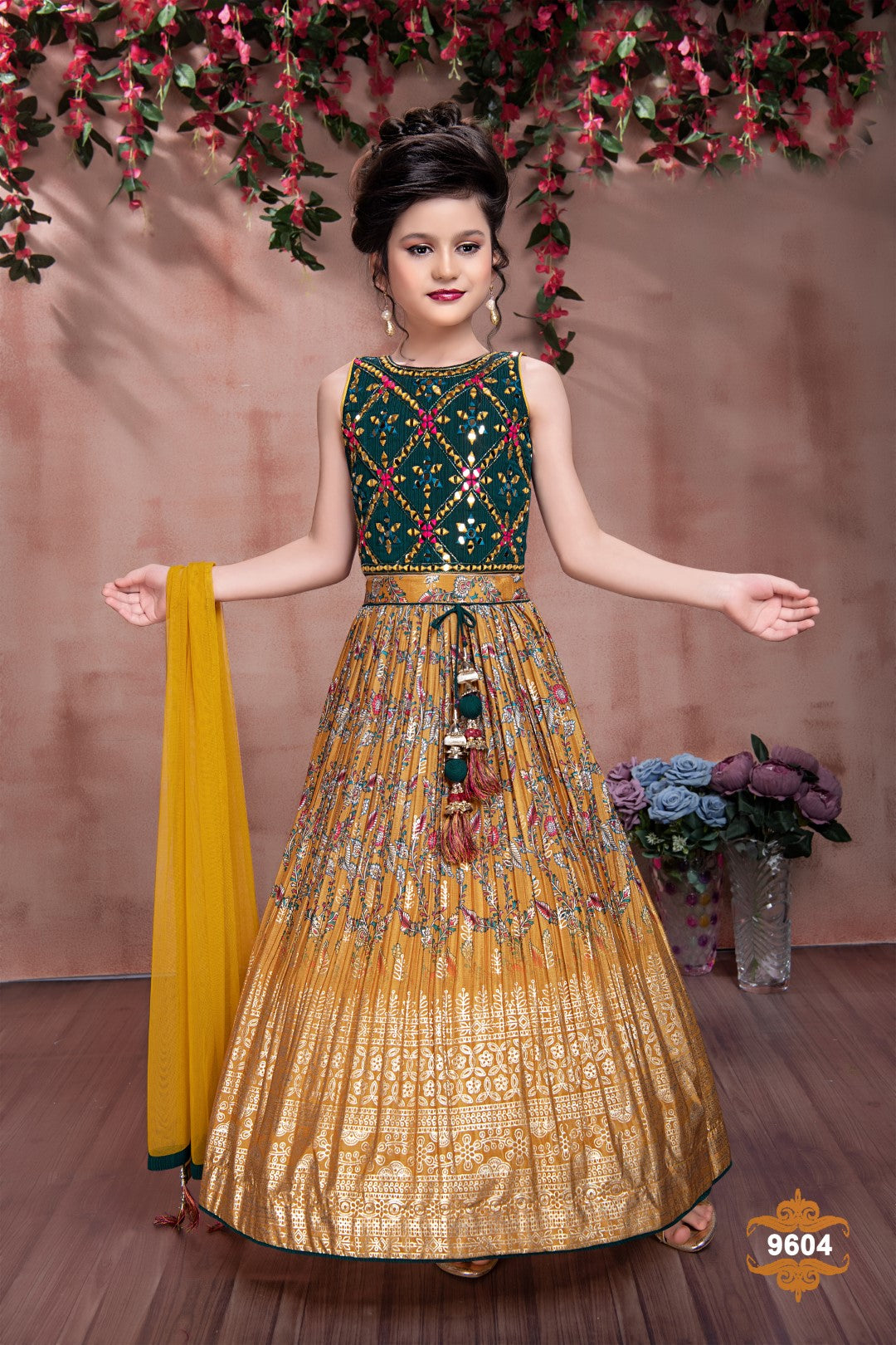 Designer Lehenga Choli for Kids| Halter Neck Dress for Girls – Urban Dhaage