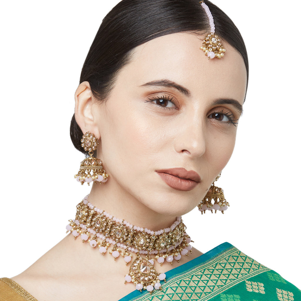 Amisha Choker Necklace Set – Indiatrendshop