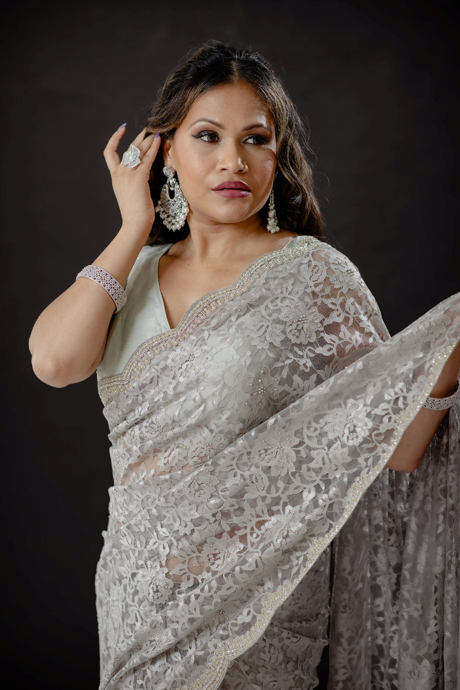 Buy Net Saree Online Roop Sari Palace