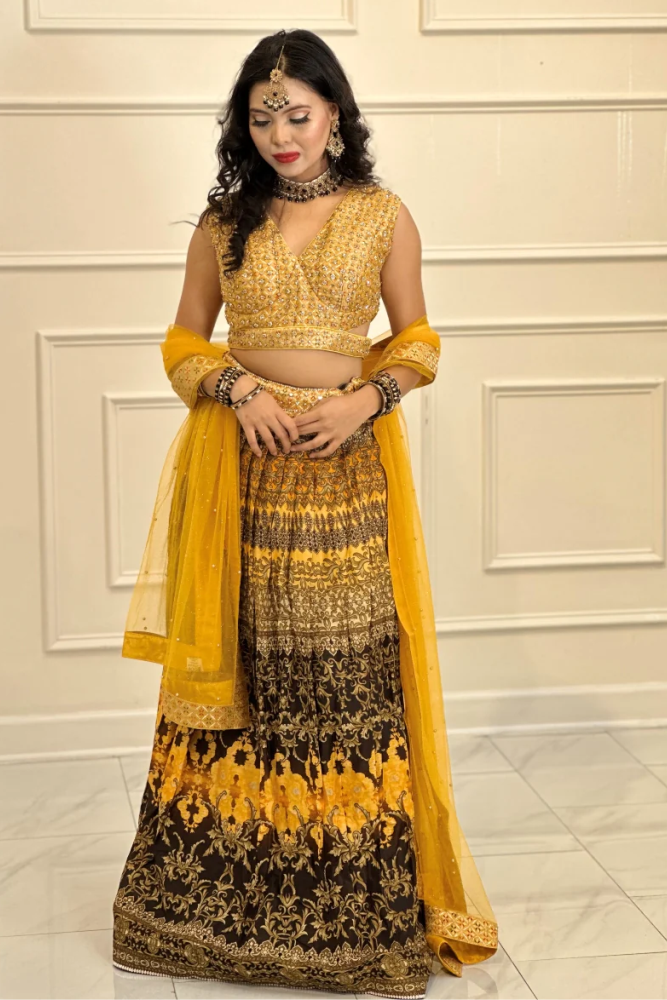 Bridal Lengha Choli Indian Designer Black Chaniya Choli Wedding Party Wear Lehenga  Sari Pakistani Anarkali Dresses Bridesmaid Lengha Choli - Etsy